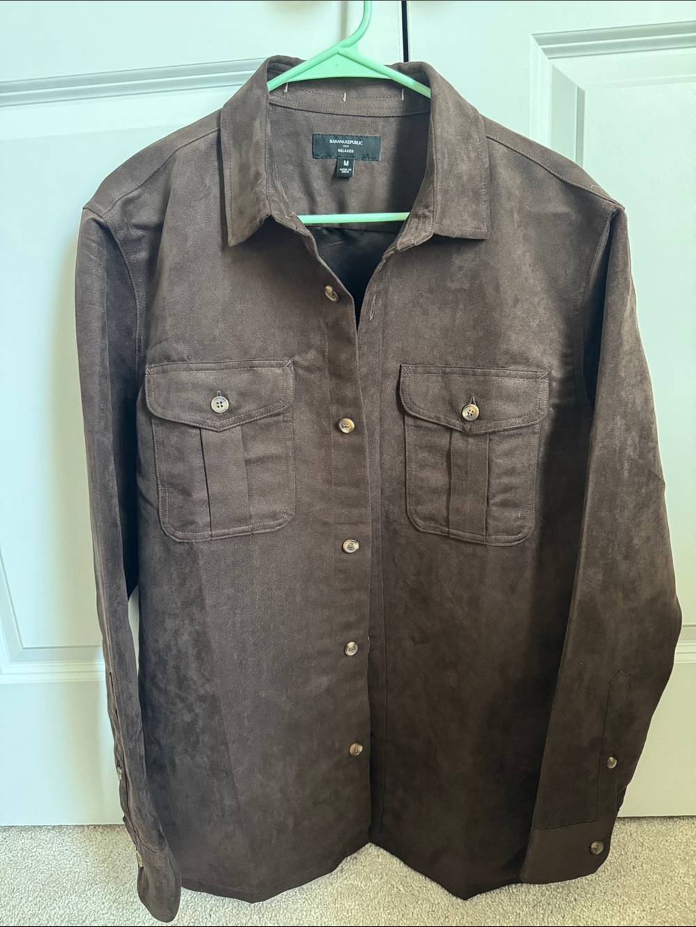 Banana Republic Factory RELAXED-FIT VEGAN SUEDE OVERSHIRT